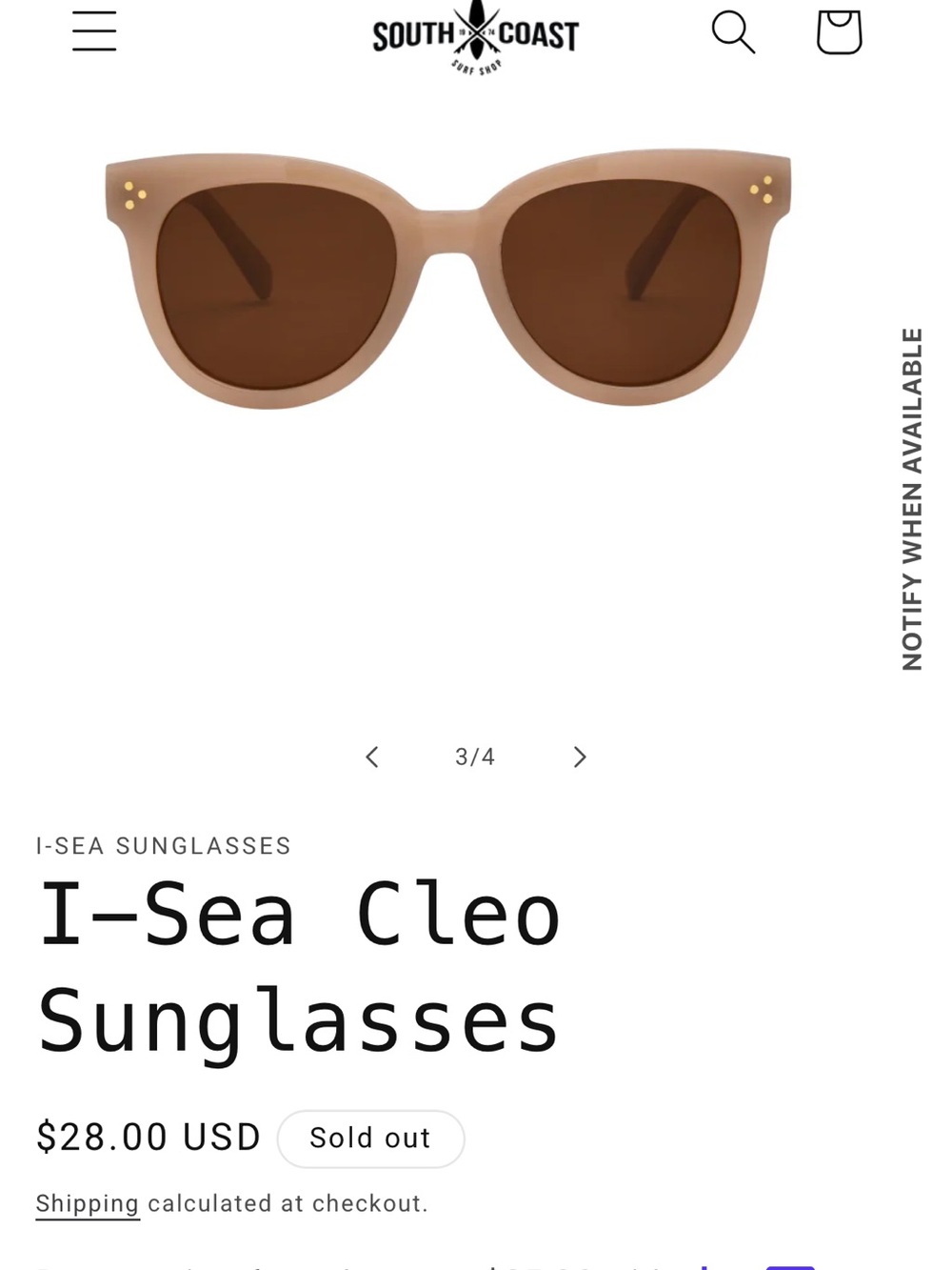 I-Sea Cleo Sunglasses — Brown Frame